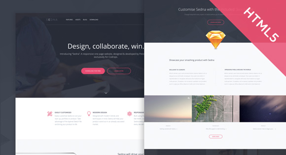 Sedna One Page Website Template